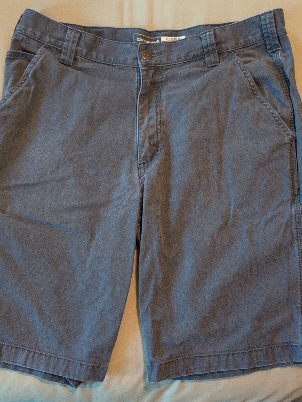 Carhartt Men's Flat-Front Shorts in Slate